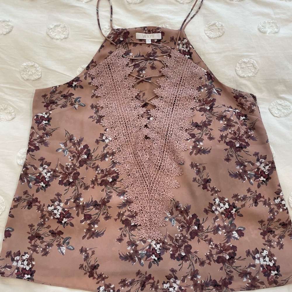 Wayf floral tank shirt